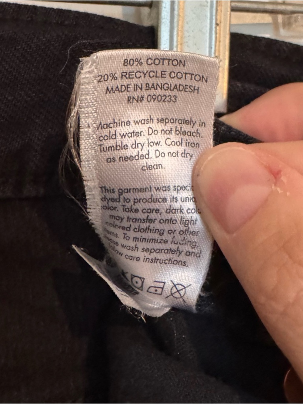 PacSun Black Straight Leg Jeans Button Fly Sz 30x32 Relaxed Unisex - Picture 6 of 6